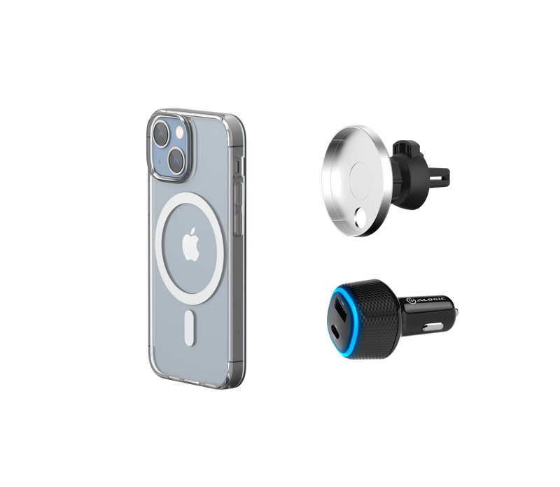 iPhone 13 MagSafe Car Charging Kit - Clear