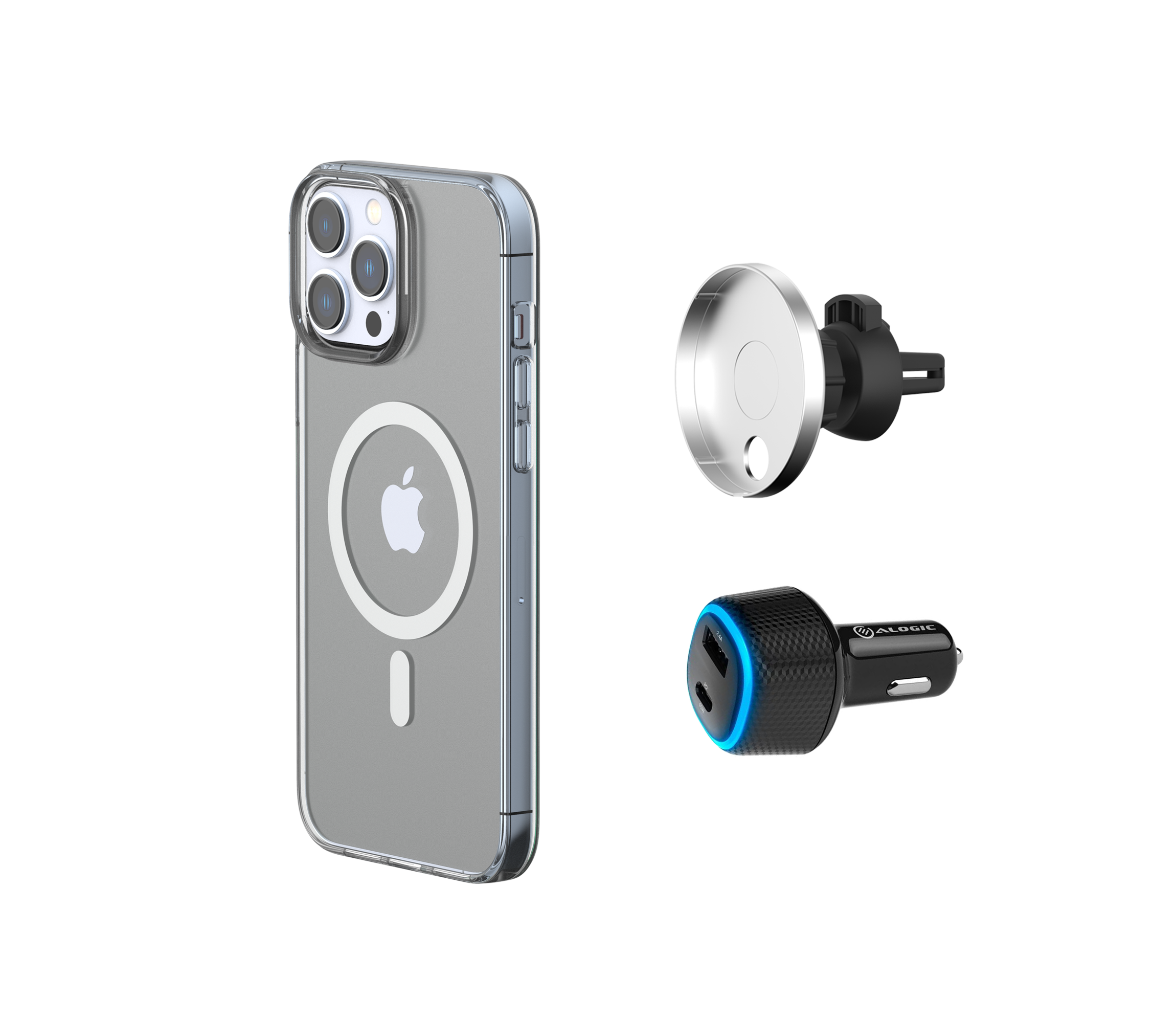 iPhone 13 MagSafe Car Charging Kit Clear
